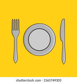 Cookware icons. Flat style dishes. Dishes. Vector