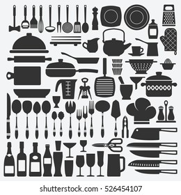 utensilios de cocina. ilustración vectorial - Pasos 8