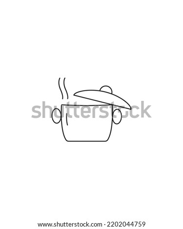 cookware line art vector isolated on white background. cooking vector. cookware coloring Page Isolated for Kids. for posters, wall art, tote bag, t-shirt print, sticker. 
