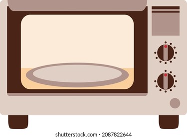 Cookware microwave icon illustration material