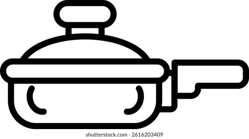 Cookware Outline icon vector illustration 
