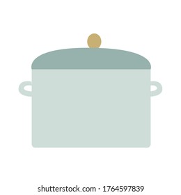 Cookware pan. Vector illustration isolated on a white background.