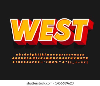 Cool 3D alphabet style for title