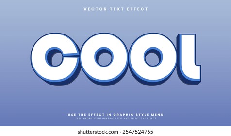 Cool 3d editable text effect template