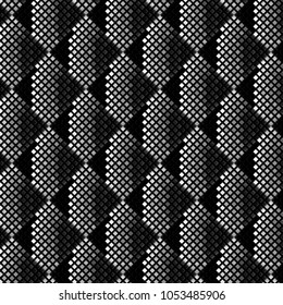 cool 3D stripes black and white pattern with pixel art and modern geometric texture for creative designs