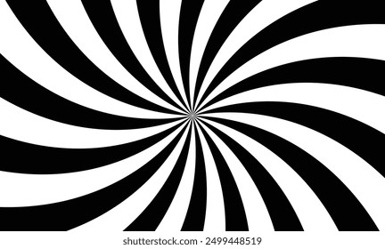 cool 70s hippie pattern background. black color line swirl pattern on white background
