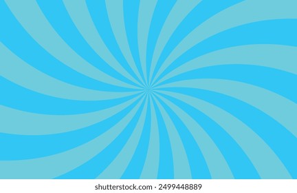 cool 70s hippie pattern background. blue sky color line swirl pattern on blue background