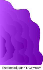 cool Abstract background design vector with fluid waves and trendy purple color