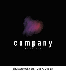 Cool abstract brush design concept, simple and modern minimalist with a cool color combination, design for a cool logo or poster illustration template