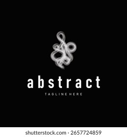 conceito de design de pincel abstrato legal, minimalista simples e moderno com uma combinação de cores legal, design para um logotipo legal ou modelo de ilustração de cartaz