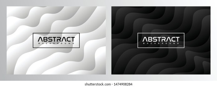 Cool Abstract design background realistic gradient with fluid. eps10 vector