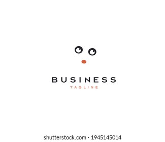 cool abstract face logo design