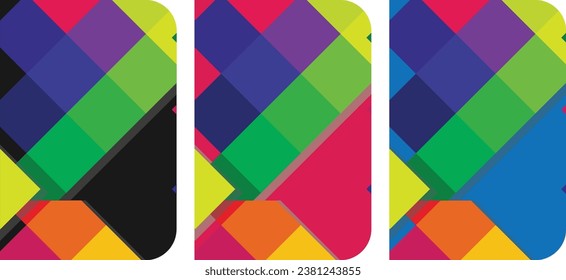 Cool abstract and floral design. Seamless pattern and mask used, easy to re-size. For notebooks, planners, brochures, Abstract creative universal artistic templates. Suitable for poster, business card