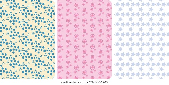 Cool abstract and floral design. Seamless pattern and mask used,  For notebooks, planners, brochures, Abstract creative universal artistic templates. Suitable for poster, business card