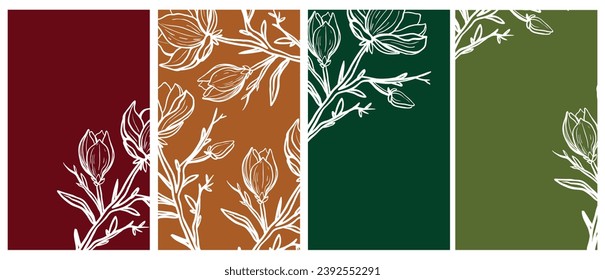Diseño abstracto y floral genial. Patrón y máscara sin inconvenientes, fácil de redimensionar. Para cuadernos, planificadores, folletos, Resumen de plantillas artísticas universales creativas. Apto para carteles, tarjeta de visita