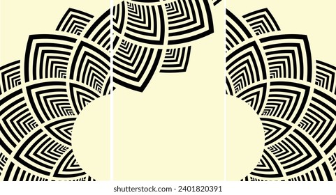 Cool abstract and floral design. Seamless pattern and mask used, easy to re-size. For notebooks, planners, brochures, Abstract creative universal artistic templates. Suitable for poster, business card