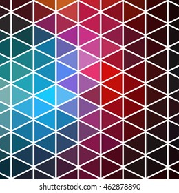 Cool Abstract geometric background with colorful triangles
