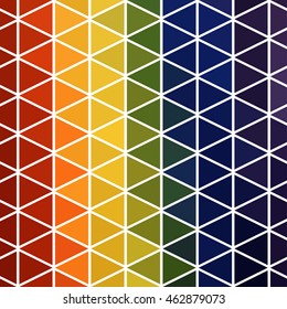 Cool Abstract geometric background with colorful triangles
