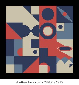 Cool Abstract Geometric Background Swiss Design