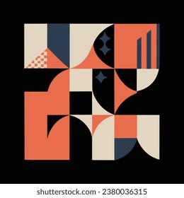 Cool Abstract Geometric Background Swiss Design