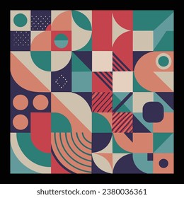 Cool Abstract Geometric Background Swiss Design