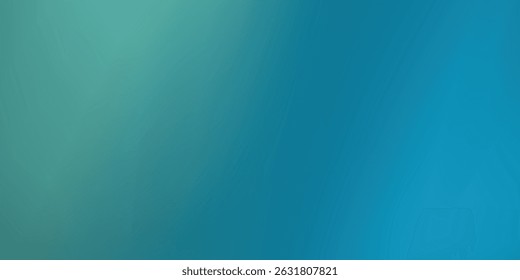 Fondo verde azul degradado abstracto fresco. Luz borrosa y escena oscura, con espacio para copia y texto. Anuncio Horizontal para portada, póster, folleto. Vector EPS10