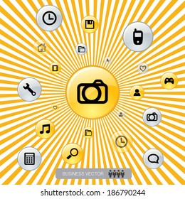 cool abstract graphic vector can be use for illustration, ads and infographics