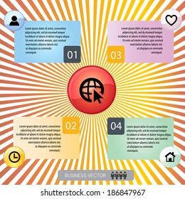 cool abstract graphic vector can be use for illustration, ads and infographics