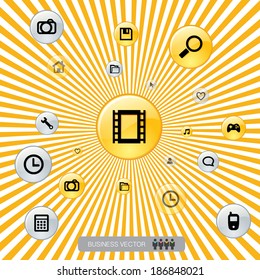 cool abstract graphic vector can be use for illustration, ads and infographics