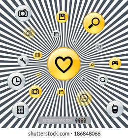 cool abstract graphic vector can be use for illustration, ads and infographics