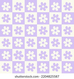 Frío Resumen Estilo De Flor Groovy Y2k. Fondo Funky De Moda.