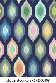 cool abstract ikat ~ seamless vector background