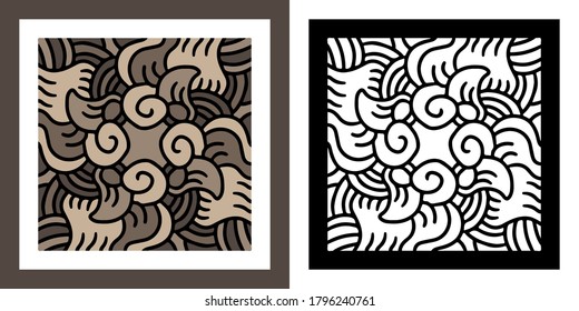 Cool abstract illustration for poster, sticker, or apparel merchandise.With tribal and hipster style.