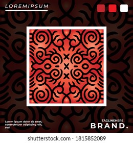 Excelente ilustración abstracta para carteles, pegatinas o prendas de vestir.Con estilo tribal y hipster.