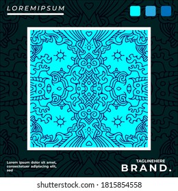 Cool abstract illustration for poster, sticker, or apparel merchandise.With tribal and hipster style.