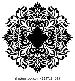 A cool abstract image that is very easy and simple to use for a logo because the black design is very soft