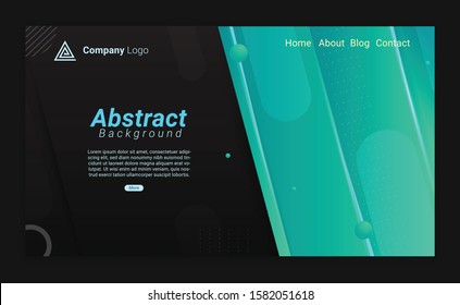Cool Abstract Landing Page Background With Black and Blue Gradation 