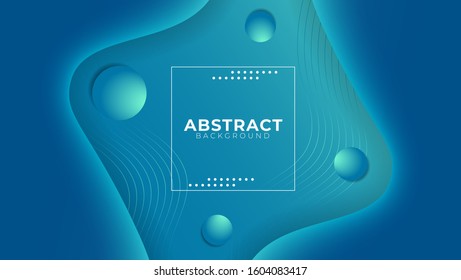 cool abstract liquid background. fluid trendy gradient color aqua menthe. shape composition design. eps 10 vector.