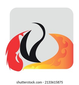 Cool abstract logo about sailboat