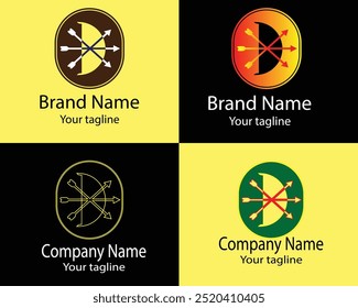 Cool Abstract Logos - Four Different Shapes of Same Shape Cool Designs and Illustrations for Business Companies - Organizations - Associations - Foundations etc.