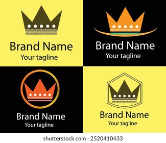 Cool Abstract Logos - Four Different Shapes of Same Shape Cool Designs and Illustrations for Business Companies - Organizations - Associations - Foundations etc.