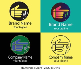 Cool Abstract Logos - Four Different Shapes of Same Shape Cool Designs and Illustrations for Business Companies - Organizations - Associations - Foundations etc.