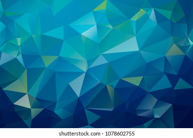 Cool abstract multicolor background of triangles of blue, kiolet, red hues.