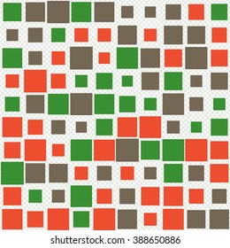Cool Abstract Pattern - Squares pattern in different colors
