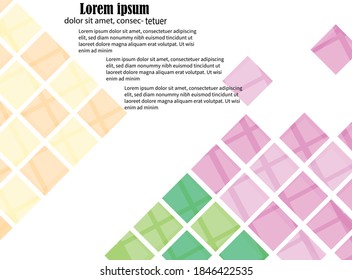 cool abstract square background with colorful and mosaic concept