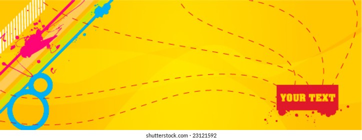 Cool abstract vector banner