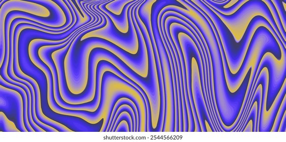 Textura Ondulada Vibrante De Ácido Frio. Fundo Abstrato Padrão De Ilusão Óptica Psicodélica.
