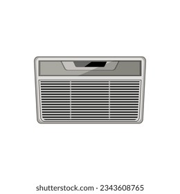 caricatura de aire acondicionado fresco. clima frío, ventilador de pared, señal de aire acondicionado fresco de flujo de viento. ilustración vectorial de símbolo aislado