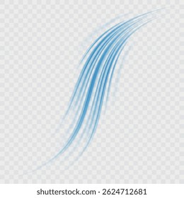 cool airflow effect with light blue waves and dynamic motion, representing fresh wind, filtration, and purification. Perfect for air conditioners, ventilation, speed, and futuristic design concepts.