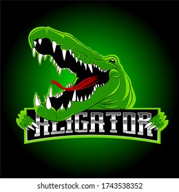 Cool Aligator Logo Esport Design